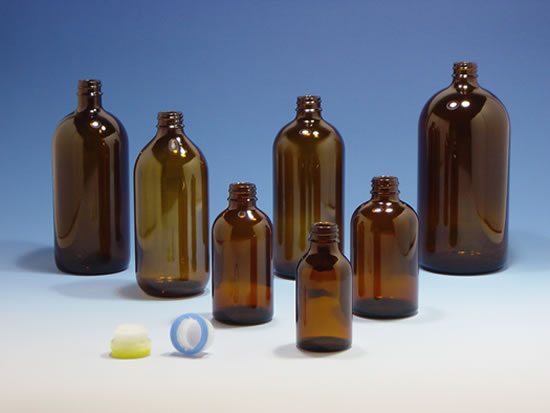 硝子瓶｜茶 細捻 TP ～ガラス(瓶）製品のご紹介