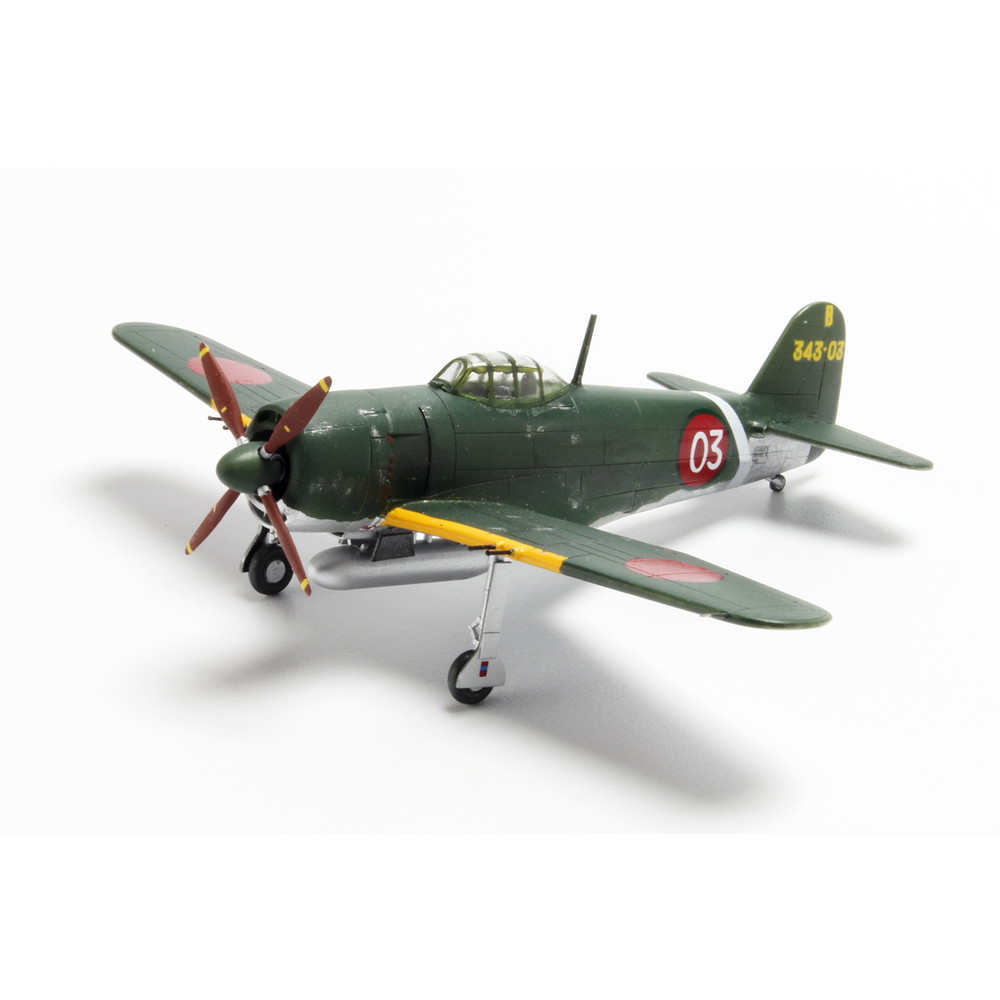 ☆1/48スケール☆旧日本軍航空基地ジオラマ 紫電 完成品☆