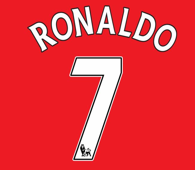 Ronaldo #7 Manchester United 2007-2009 Home Premier League