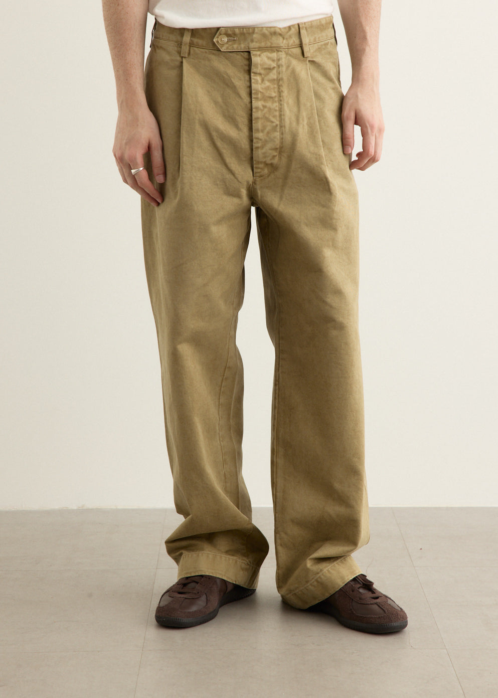 パンツ auralee PRODUCT DYED FINX CHINO ONETUCK Namu Shop - Auralee