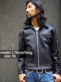 Schott 642 ライナー付き シングルライダースジャケット 36 黒 本革