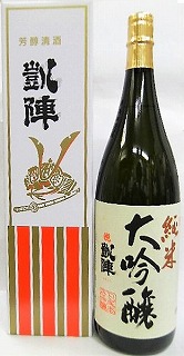 日本酒 悦 凱陣 大吟醸 桐箱入り 1800ml 【丸尾本店】 十四代,飛