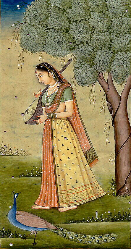 インド ミニアチュール 細密画 手書き インドミニアチュール 手書き