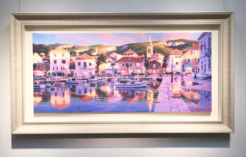 笹倉鉄平 作品紹介 「雨のち夕陽・・・」～笹倉鉄平ちいさな絵画館