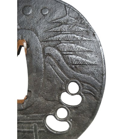 つば 鍔 鐔 鉄 鎌倉 服部美術刀剣店 katana hattori 刀装具 tsuba Kamakura