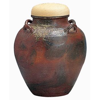 飾壺 丹波焼 焼締【販売】-茶道具は京都しみず孔昌堂