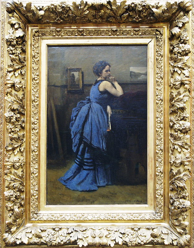 陶板画 青いドレスの婦人 陶板画 青いドレスの婦人 陶板画 青いドレス