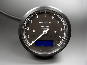 モトガジェット製デジタルメーターアルミ
