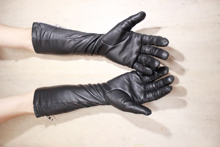 john lawrence sullivan レザー ロング グローブ 6D011-0825