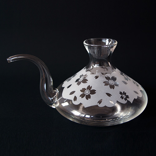 鈴木淳子 創作彫刻ガラス工芸 チロリ酒器3点セット | すべての商品