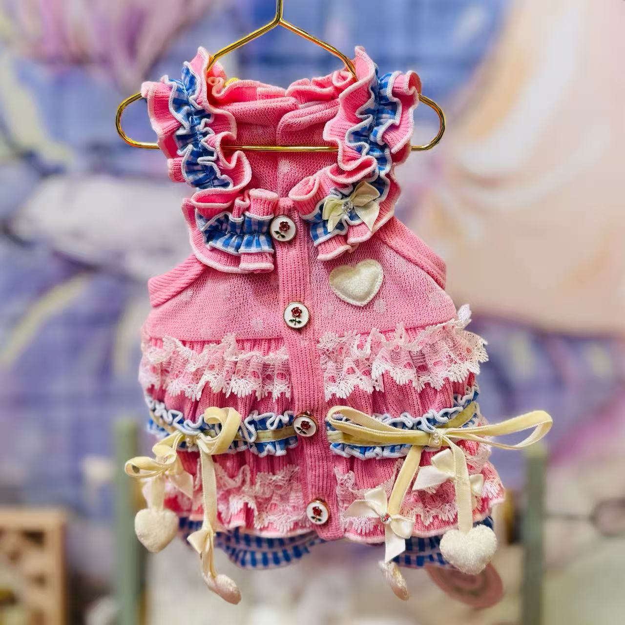 パピリーヒルズ⭐︎ Miss blue pet⭐︎ デニムワンピースセット