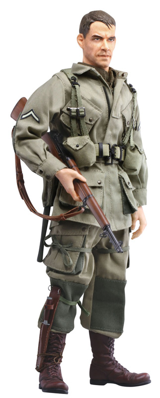 ドラゴンモデルズ 1/6WW2アメリカ陸軍空挺兵 フィギュア 台座付き レア