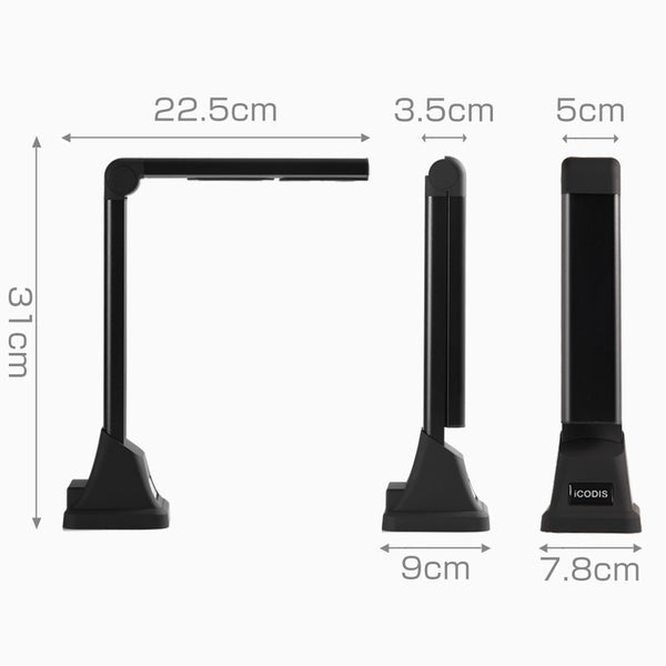 JP ONLY)スキャナー 高画質USB書画カメラ 500万画素 OCR機能 LEDライト