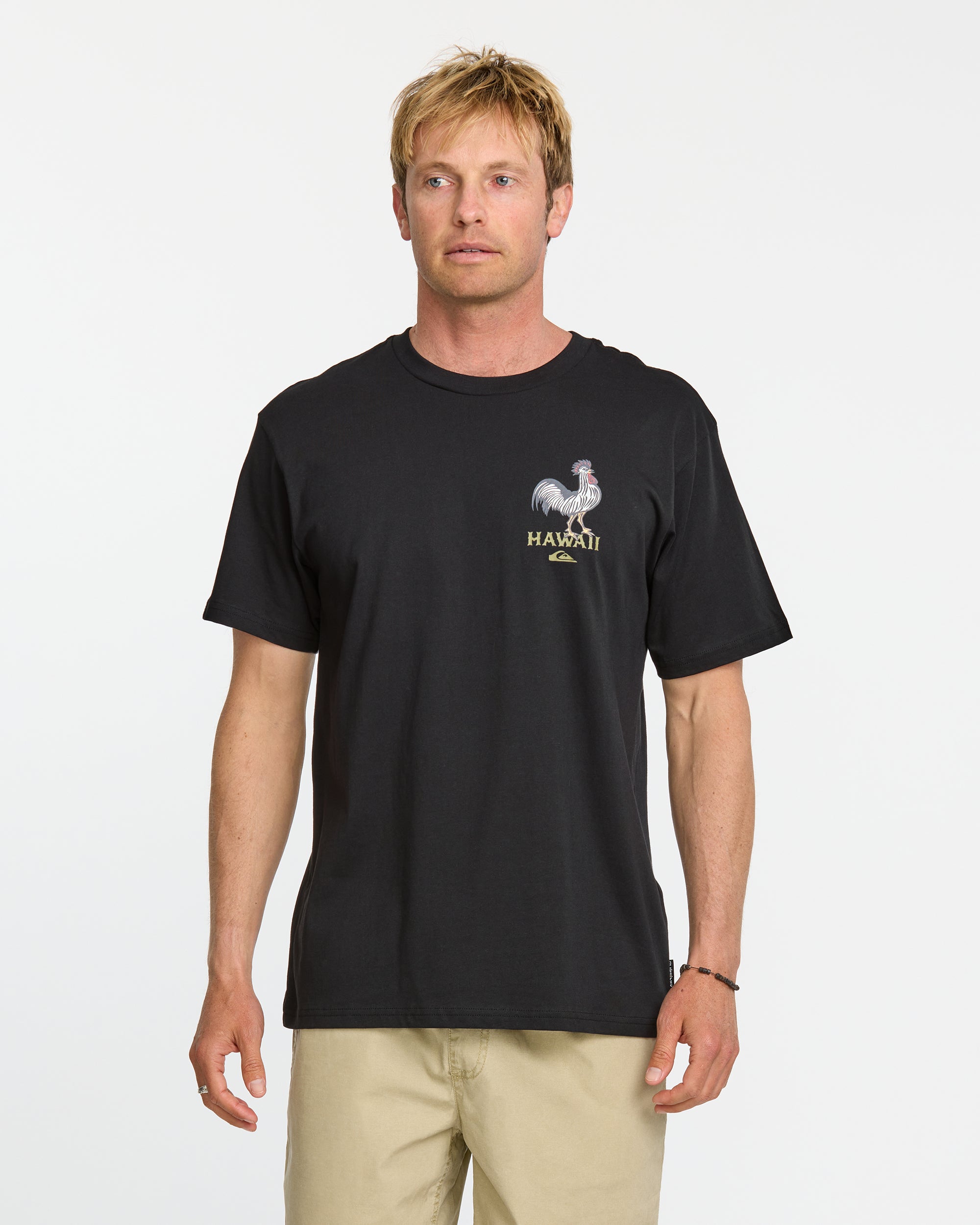 Hi Rooster Boyz T-Shirt - Black | Quiksilver
