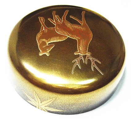 岩倉 隆斎造 紅葉蒔絵大棗（共箱二重箱 鵬雲斎箱書） | 骨董 通販