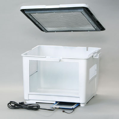 ホワイト中型飼育ケージ 観察窓付きみどり商会グッドロック2個