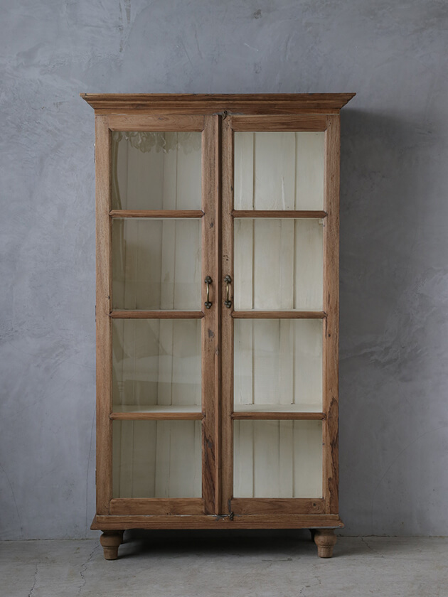 ヴィンテージガラスキャビネットL