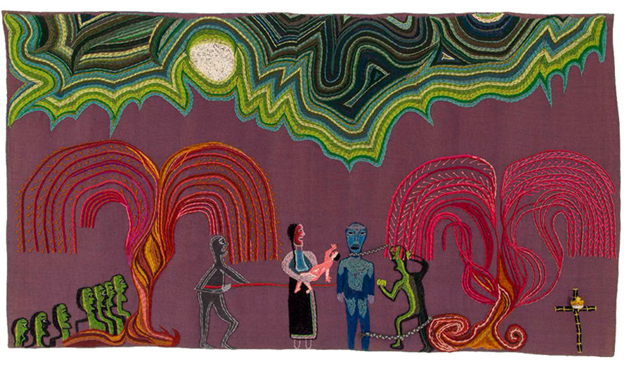 ベトナム漆螺鈿細工のパネル（バイヨン寺院）4枚綴り ベトナム漆螺鈿細工の