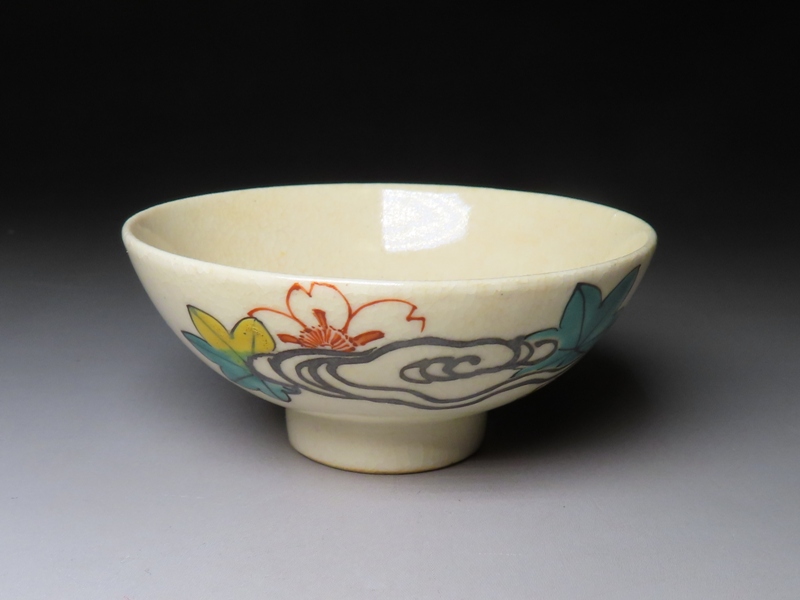 古清水焼 酒呑 酒盃 ぐい呑み 酒器 煎茶碗 古美術 古道具 アンティーク 京