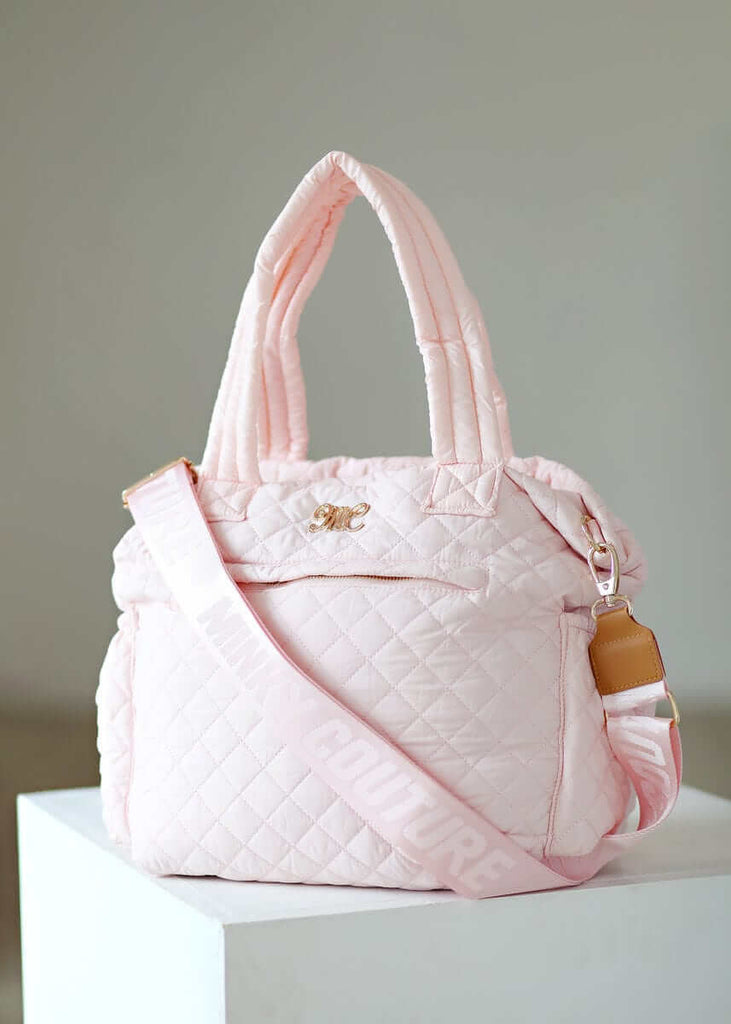バッグ andmary Mary quilting suede bag pink ANDMARY Mary quilting