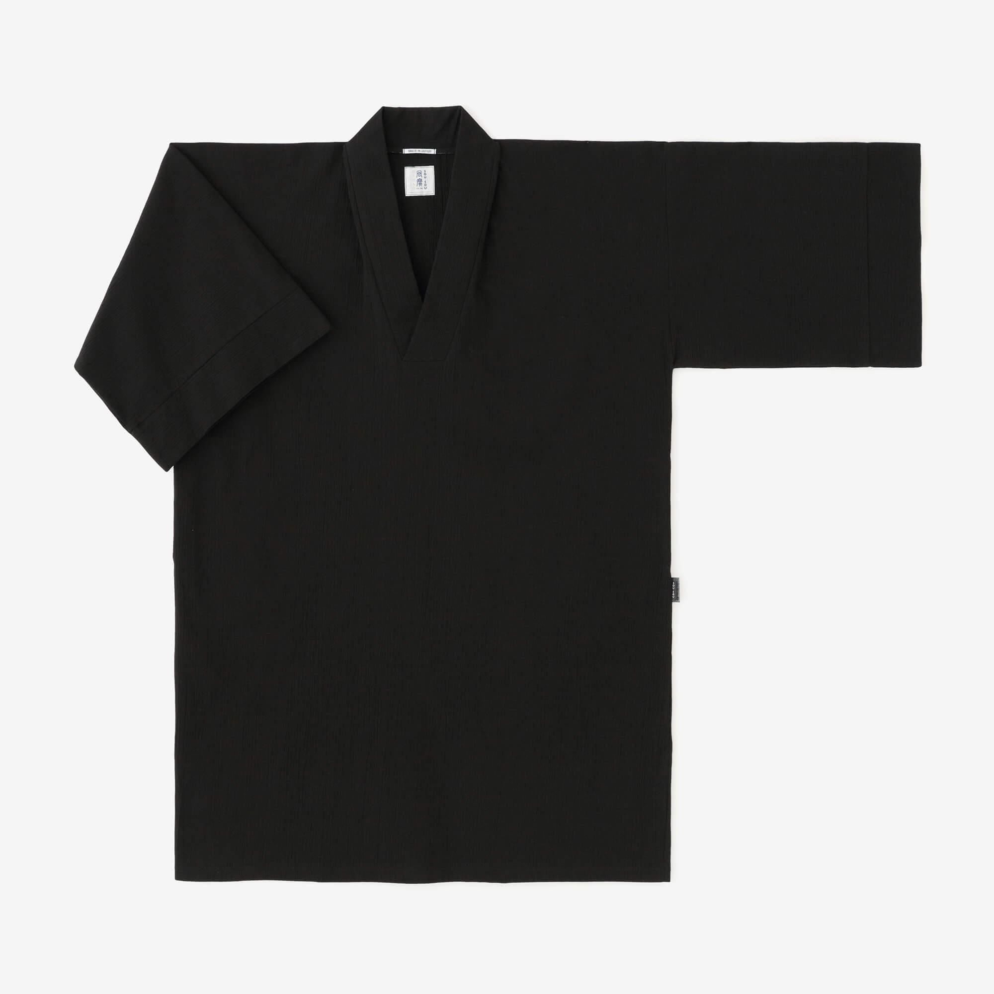 高島縮 20/20 長風靡（ながふうび）／濡羽色（ぬればいろ）