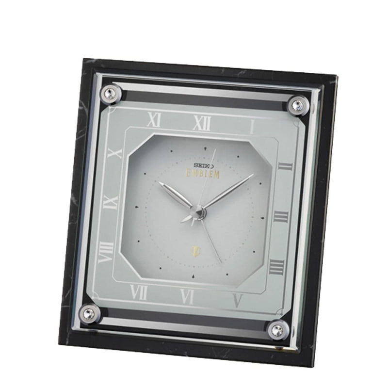 SEIKO EMBLEM（セイコー エムブレム）大理石枠 アラーム付き 置き時計