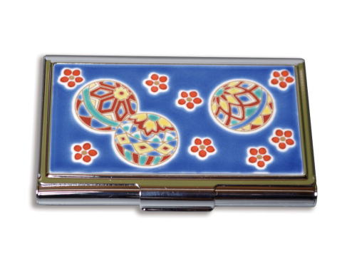 金沢華手毬と九谷焼名刺入れ 金沢華手毬と九谷焼名刺入れ 金沢華手毬と