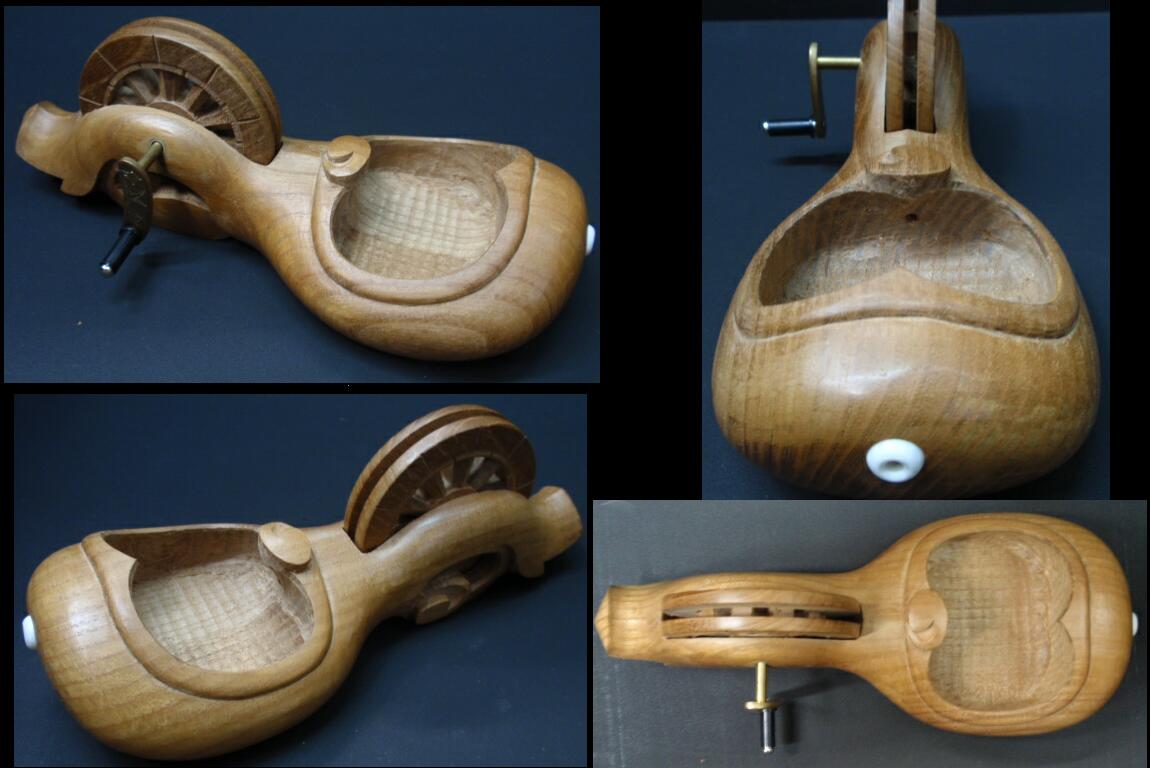 ミニ 墨つぼ 坪昭作 舟形若葉坪A ミニ 墨つぼ 坪昭作 舟形若葉坪A