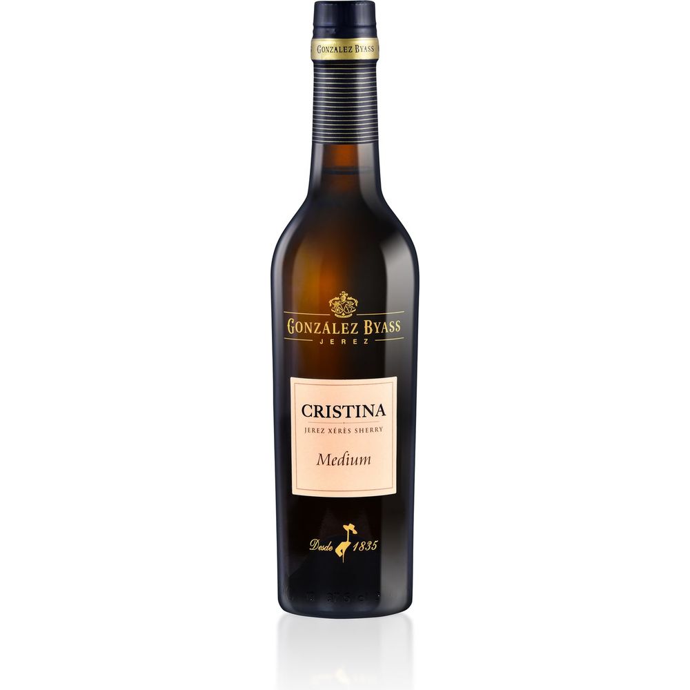 Gonzalez Byass Sherry Cristina Medium 375ML – Wooden Cork