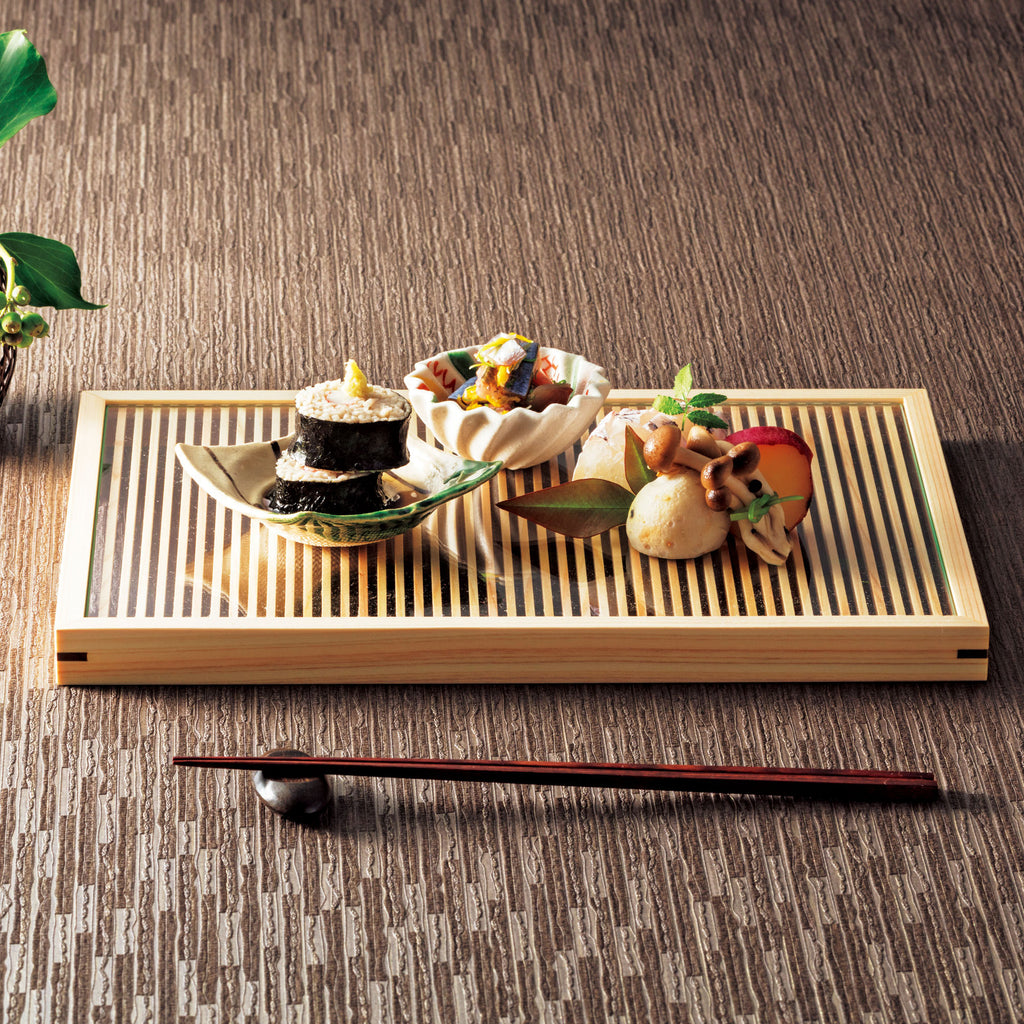 母』 可映 竹台子 行の台子 組立式 紙箱 茶道具 (724F①) 母』 可映