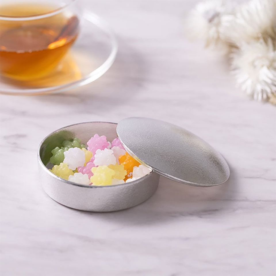 錫のボンボニエール お菓子入れ アクセサリートレイ 能作 FOUR SEASONS