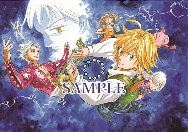 直筆サイン】七つの大罪 原画展 オリジナル 版画 複製原画 鈴木央 ペア