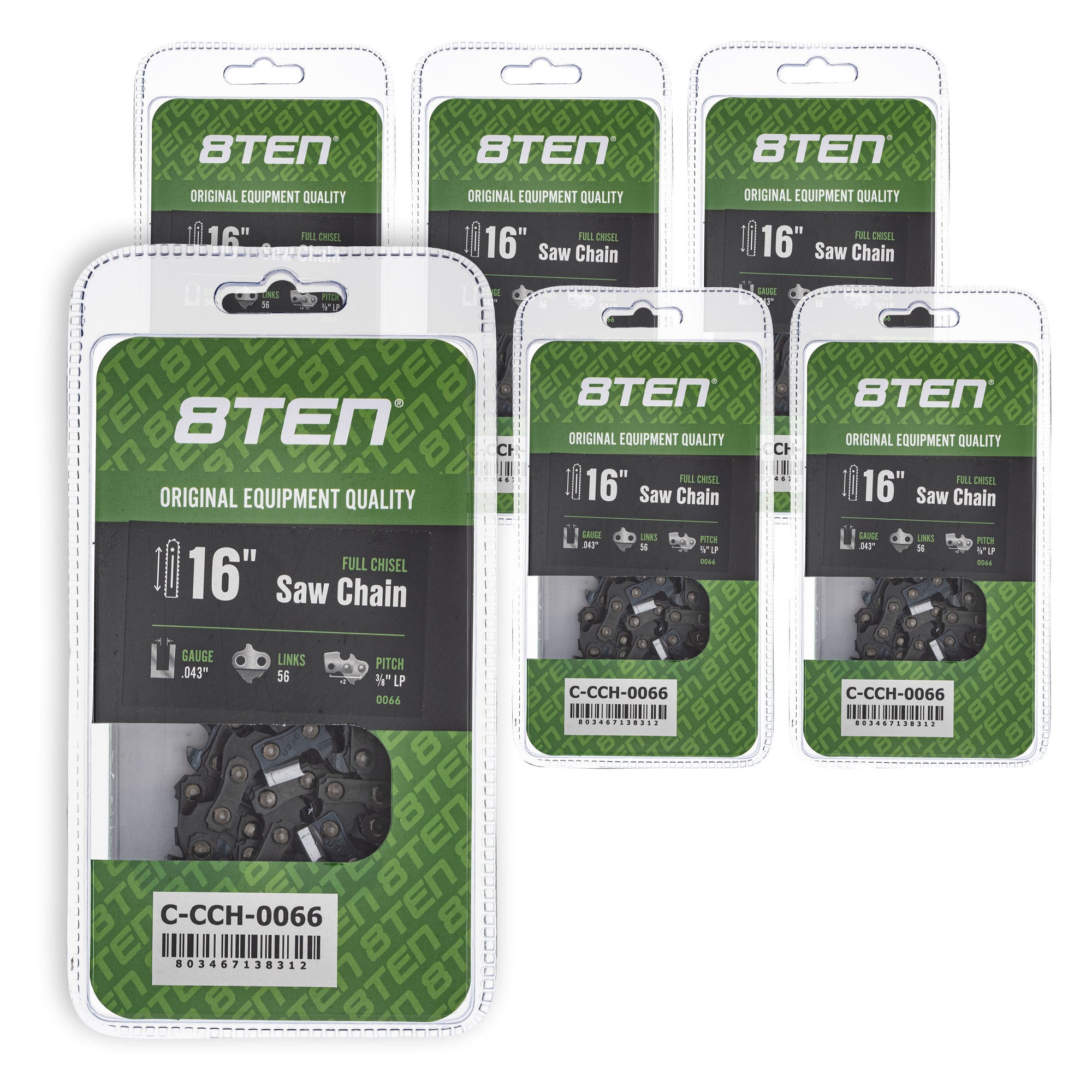 Chainsaw Chain 16 Inch .043 3/8 LP 56DL For 90PX056G | 8TEN