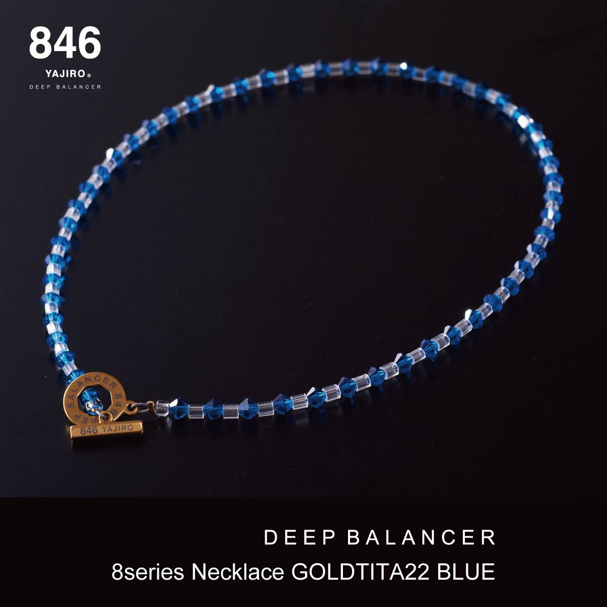 スポーツネックレス〕4シリーズ ネックレス GOLD TITA22【BLUE
