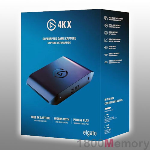 Elgato Game Capture HD60 X External Card Gaming Recorder HDMI PS5