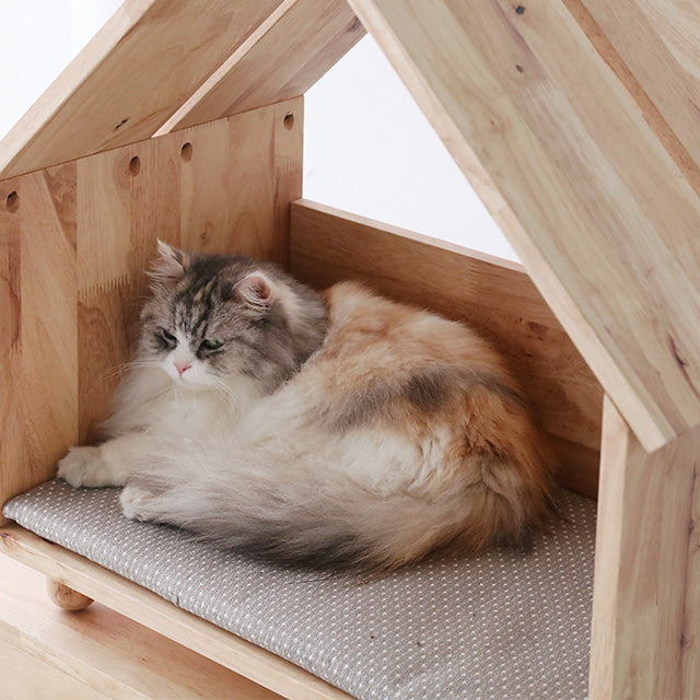 BENKU 原木ペットハウス｜キャットツリー – 1acspaces