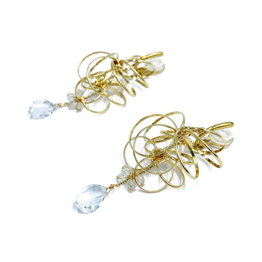 K14GF/SV 煌めくシャンデリア イヤリング｜GFE4140