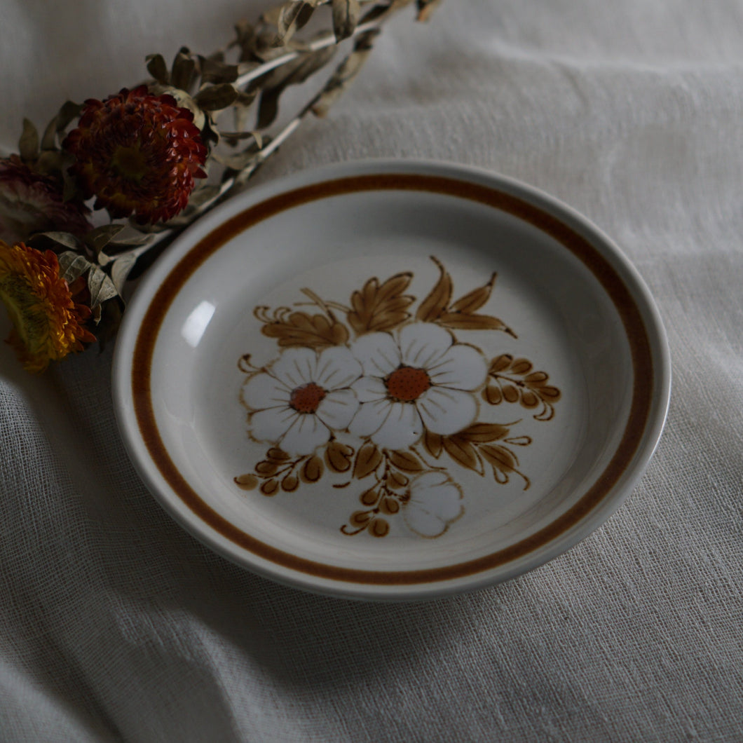 mountain wood collection】ストーンウェア 平皿 ドライフラワー