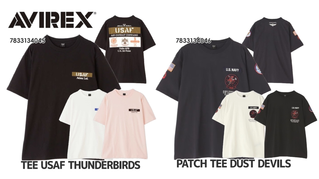 AVIREXより2型のTシャツが登場！ | 2りんかんNEWS