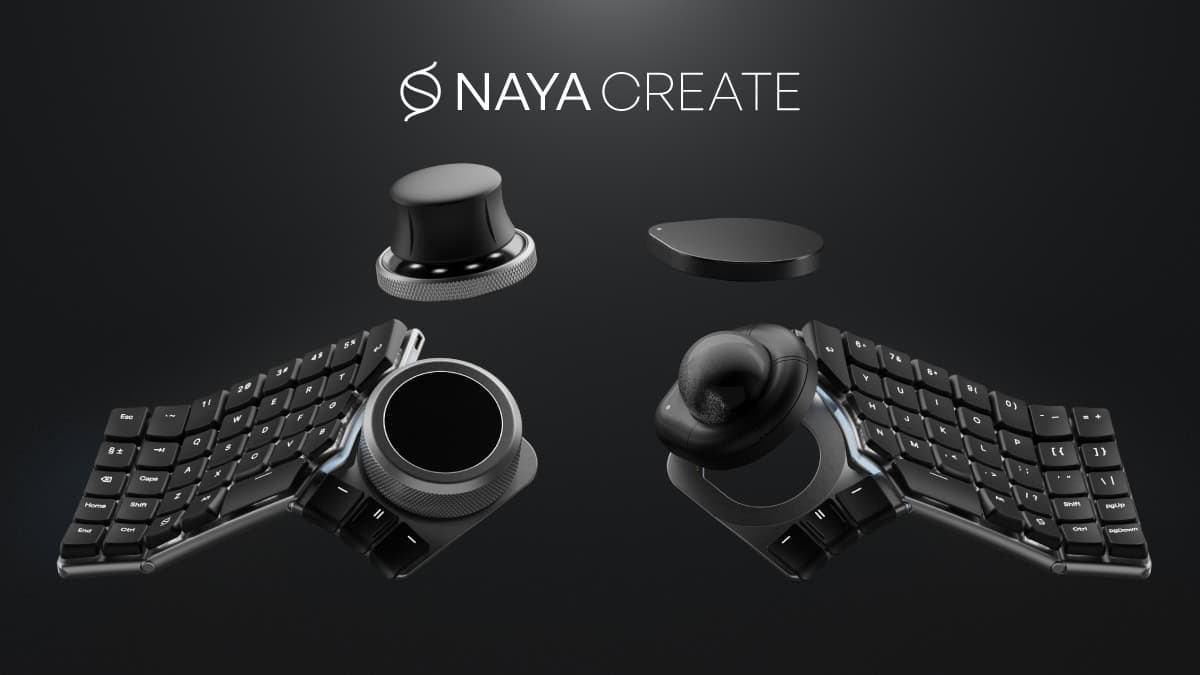 Naya Create - 分割式メカニカルキーボードと特殊な4種の入力