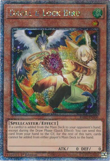 Droll & Lock Bird (Alternate Art) (Quarter Century Secret Rare