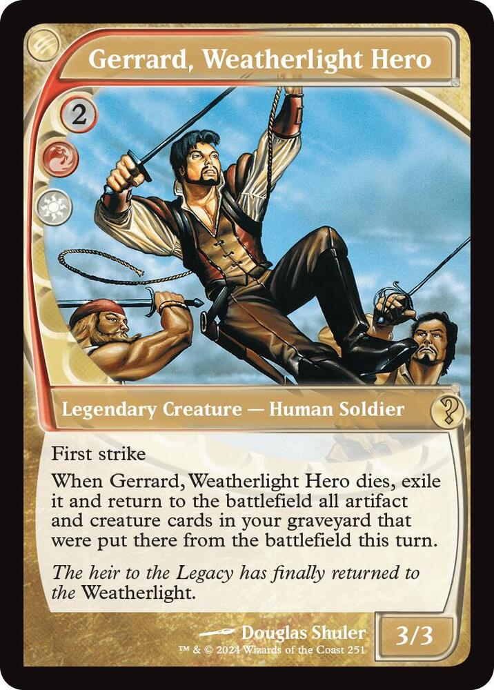 Gerrard, Weatherlight Hero (Future Sight) - Mystery Booster 2