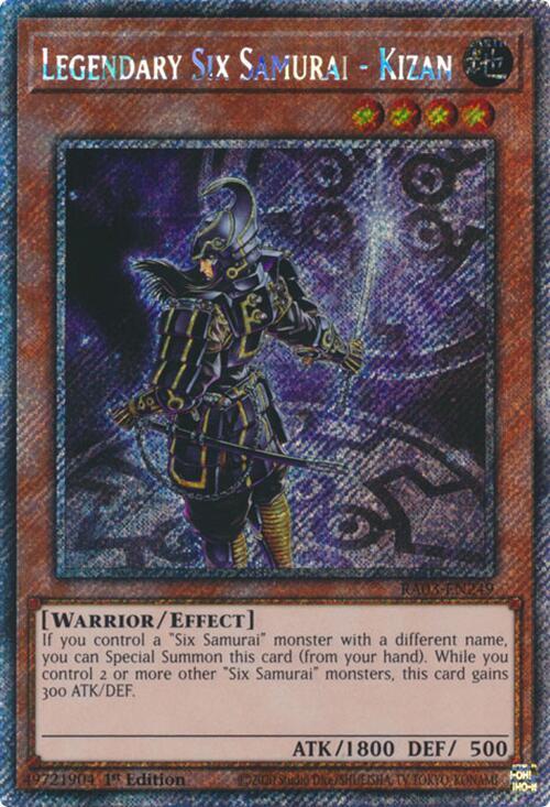 Legendary Six Samurai - Kizan (Platinum Secret Rare) - Quarter