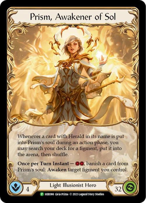 Prism, Awakener of Sol - HER086 - Flesh and Blood: Promo Cards