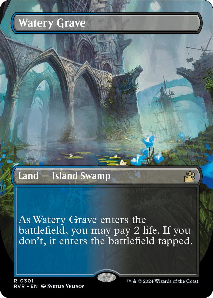 Watery Grave (Borderless) - Ravnica Remastered - Magic: The