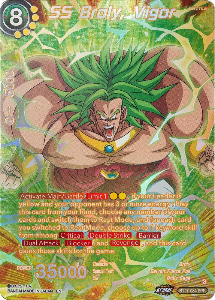 SS Broly, Vigor (SPR) - History of Z - Dragon Ball Super: Masters