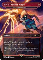 Foil JP MTG SLD ビビの魔法「サンダー」(稲妻) ×4 Vivi's Thunder
