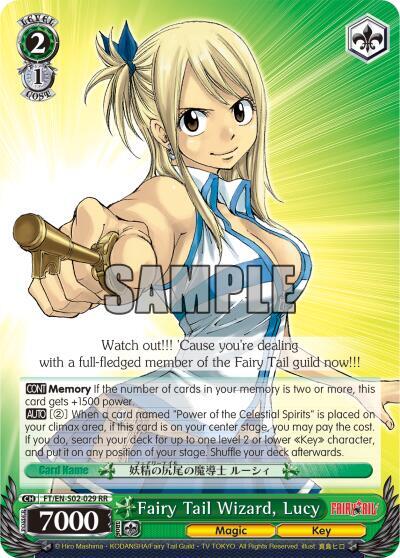 Fairy Tail Wizard, Lucy - Fairy Tail ver.E - Weiss Schwarz