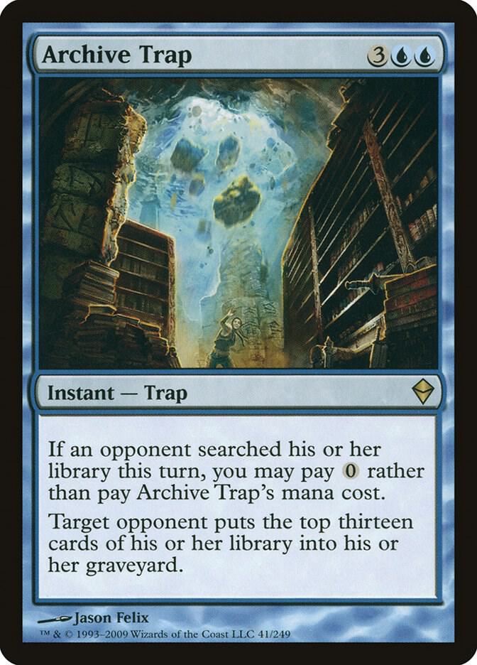 Archive Trap - Zendikar - Magic: The Gathering - TCGplayer.com