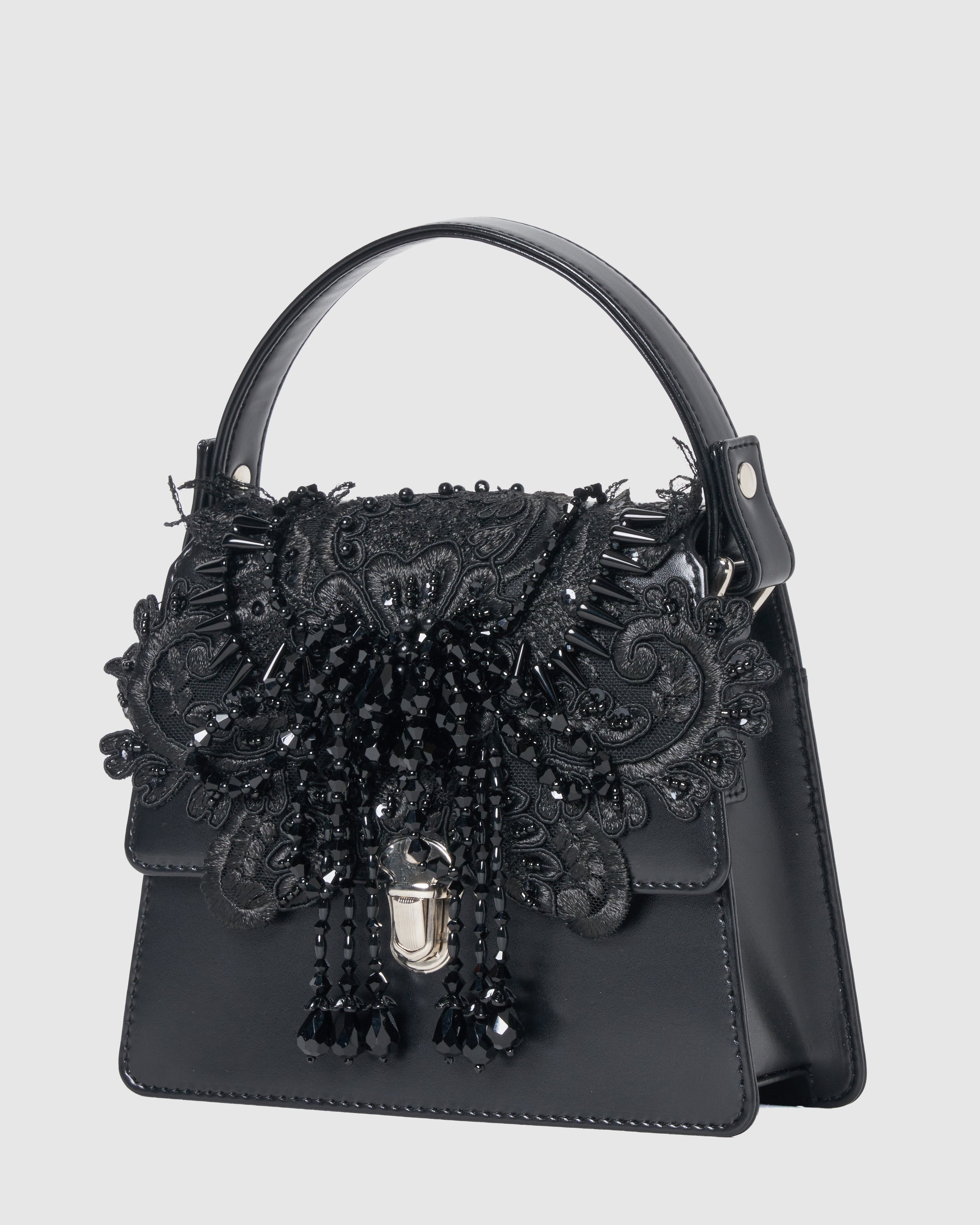 タナカダイスケ| black lei beads mini hand bag – tanakadaisuke